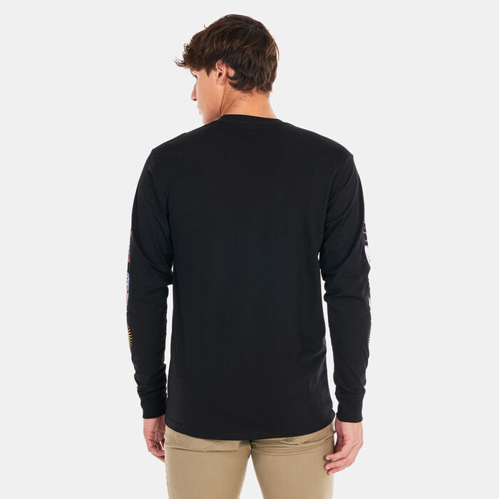 Vans Men's Abstract Long Sleeve T-Shirt Black Vans Men's Abstract Long Sleeve T-Shirt Black image number 1