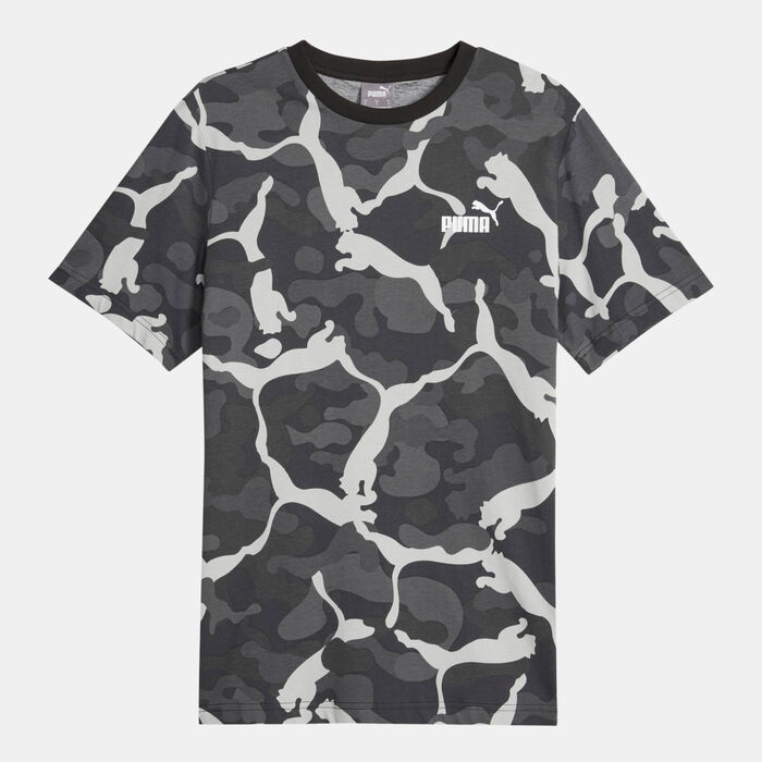 PUMA Men's ESS+ Camo Allover Print T-Shirt Black PUMA Men's ESS+ Camo Allover Print T-Shirt Black image number 0
