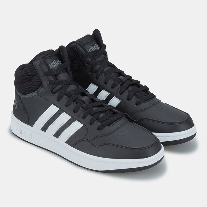 adidas Men's Hoops 3.0 Mid Classic Vintage Shoe Black image number 2
