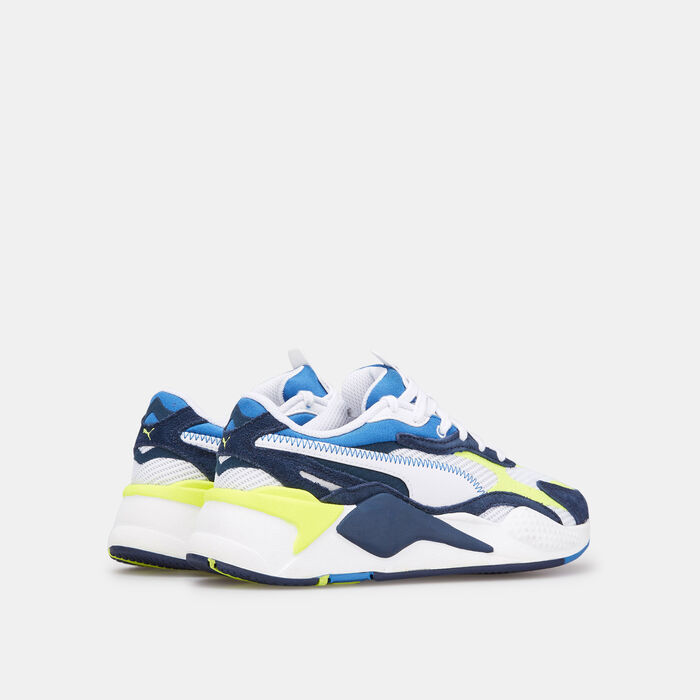 PUMA Kids' RS-X³ Twill AirMesh Shoe White PUMA Kids' RS-X³ Twill AirMesh Shoe White image number 3