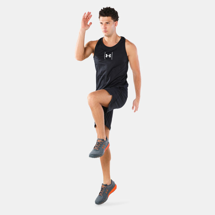 Under Armour Men's Speed Stride Shock Tank Top Black Under Armour Men's Speed Stride Shock Tank Top Black image number 2