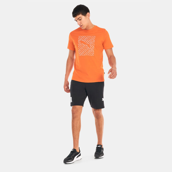 PUMA Men's Graphics Cat T-Shirt Orange PUMA Men's Graphics Cat T-Shirt Orange image number 2