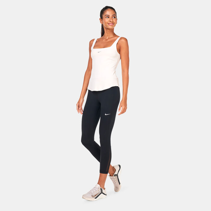 Nike Women's Yoga Dri-FIT Luxe Tank Top White Nike Women's Yoga Dri-FIT Luxe Tank Top White image number 2