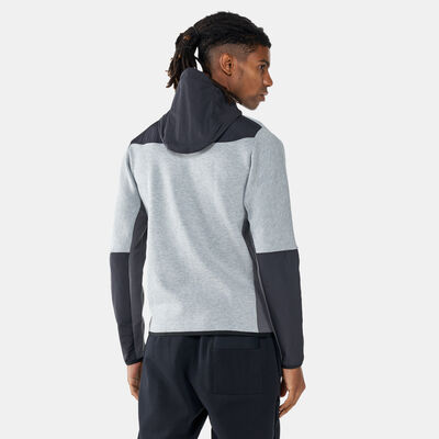 Nike Men's Sportswear Tech Fleece Full-Zip Woven Hoodie Grey