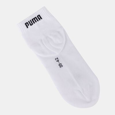 PUMA Plain Quarter Socks (3 Pairs) White