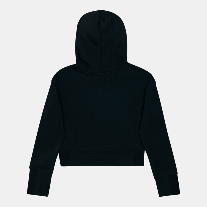 Nike Kids' Sportswear Cropped Hoodie (Older Kids) Black Nike Kids' Sportswear Cropped Hoodie (Older Kids) Black image number 1