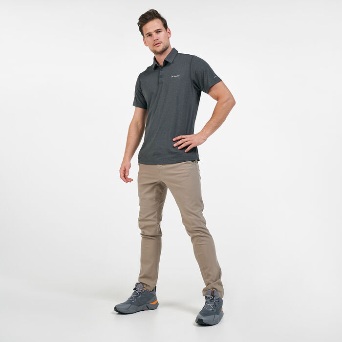 Columbia Men's Tech Trail™ Polo T-Shirt Grey Columbia Men's Tech Trail™ Polo T-Shirt Grey image number 2