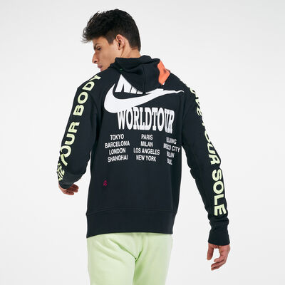 Nike Men's Sportwear World Tour Pullover Hoodie Black