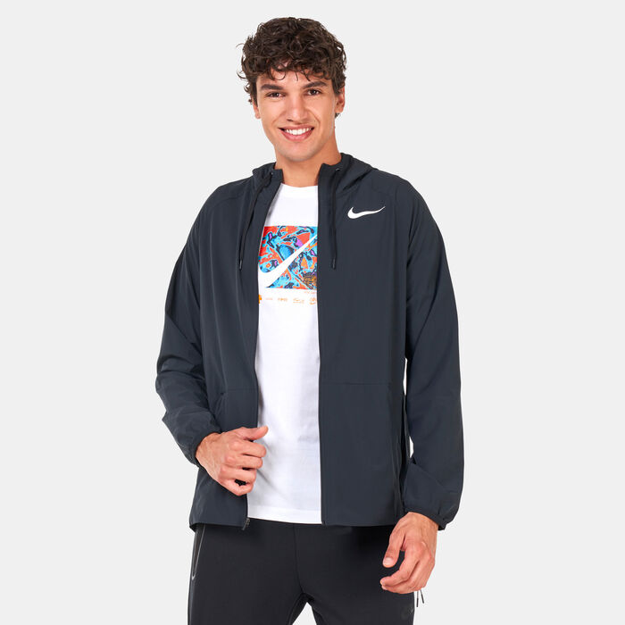 Nike Men's Pro Dri-FIT Flex Vent Max Full-Zip Hooded Training Jacket Black image number 0
