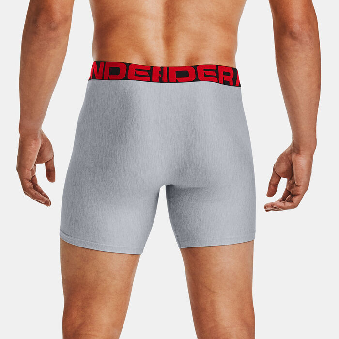 Under Armour Men's Tech™ 6-Inch Boxerjock® Boxers (2 Pack) Grey Under Armour Men's Tech™ 6-Inch Boxerjock® Boxers (2 Pack) Grey image number 1