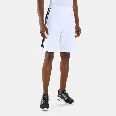 EA7 Emporio Armani Men's Train Logo Series Side Tape Shorts White