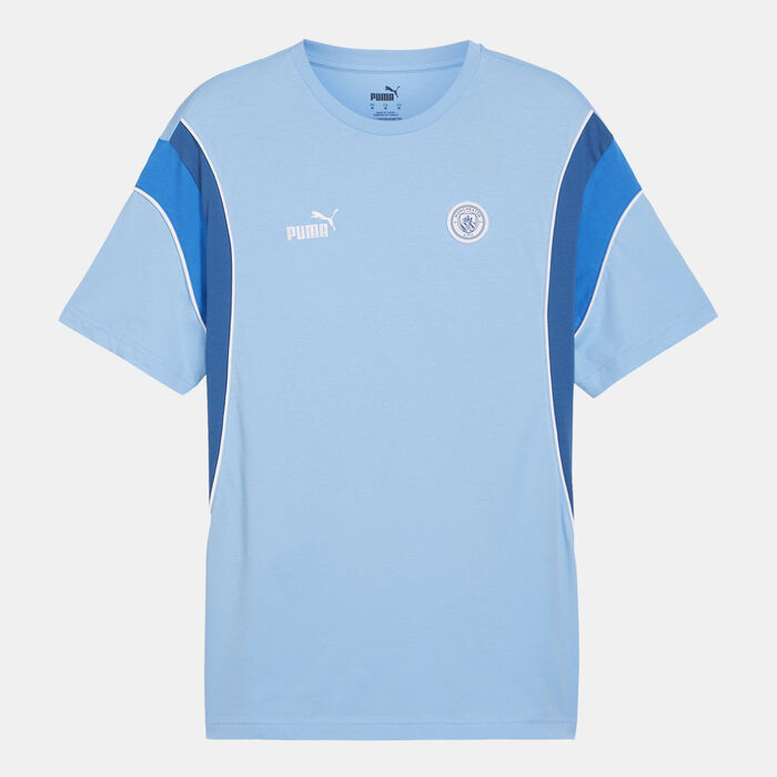 PUMA Men's Manchester City FtblArchive T-Shirt Grey PUMA Men's Manchester City FtblArchive T-Shirt Grey image number 0