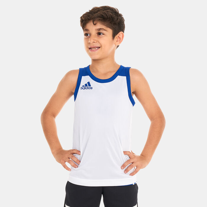 adidas Kids' 3G Speed Reversible Jersey Blue adidas Kids' 3G Speed Reversible Jersey Blue image number 3