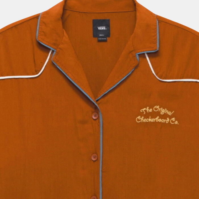 Vans Women's Dusk Downer Shirt Brown image number 2