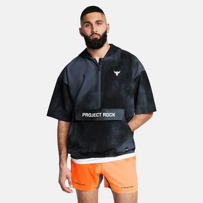 Under Armour Men's Project Rock Warm-Up 1/2-Zip Jacket Grey Under Armour Men's Project Rock Warm-Up 1/2-Zip Jacket Grey