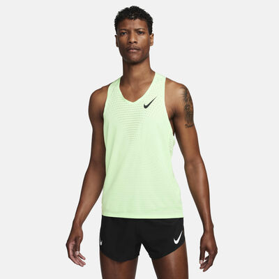 Nike Men's AeroSwift Dri-FIT ADV Running Vest Green