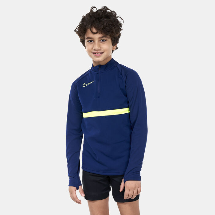 Nike Kids' Dri-FIT Academy Drill Top Blue Nike Kids' Dri-FIT Academy Drill Top Blue image number 0