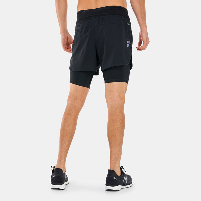 New Balance Men's Q Speed Fuel 2-in-1 5-Inch Shorts Black New Balance Men's Q Speed Fuel 2-in-1 5-Inch Shorts Black image number 1