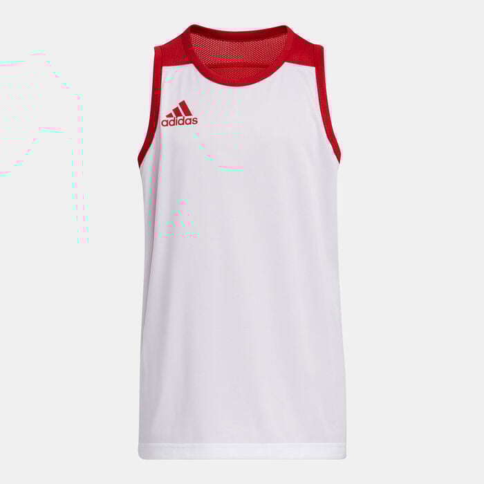 adidas Kids' 3G Speed Reversible Jersey Red adidas Kids' 3G Speed Reversible Jersey Red image number 2