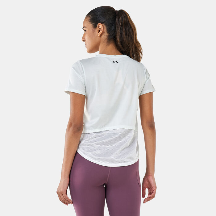 Under Armour Women's UA Tech™ Vent T-Shirt White image number 1