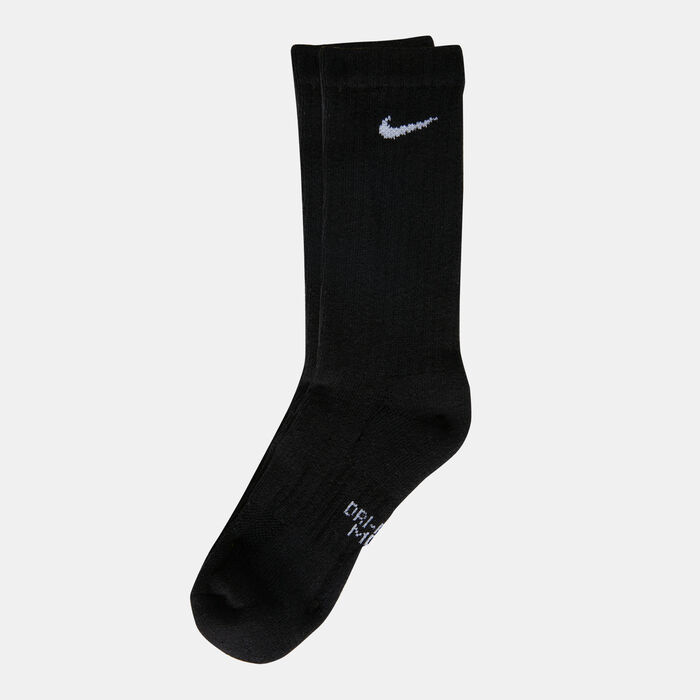 Nike Kids' Performance Cushioned Crew Socks (3 Pair) (Older Kids) Black image number 0