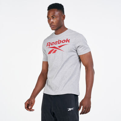 Reebok Men's Graphic Series Stacked T-Shirt Grey Reebok Men's Graphic Series Stacked T-Shirt Grey
