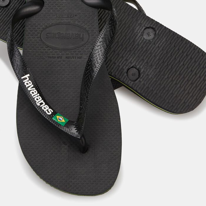 Havaianas Brasil Logo Flip Flops Black Havaianas Brasil Logo Flip Flops Black image number 1