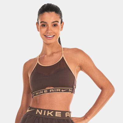 Nike Women's Air Indy Light-Support Padded Training Sports Bra Brown