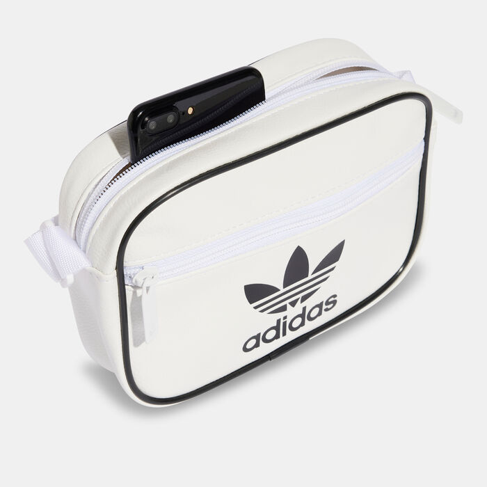 adidas Originals Men's Adicolor Classic Mini Crossbody Bag White adidas Originals Men's Adicolor Classic Mini Crossbody Bag White image number 2