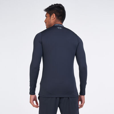 Under Armour Men's ColdGear® Armour Fitted Mock Baselayer T-Shirt Black