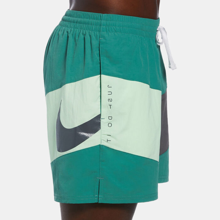 Nike Swim Men's Logo Swimming Shorts Green image number 5