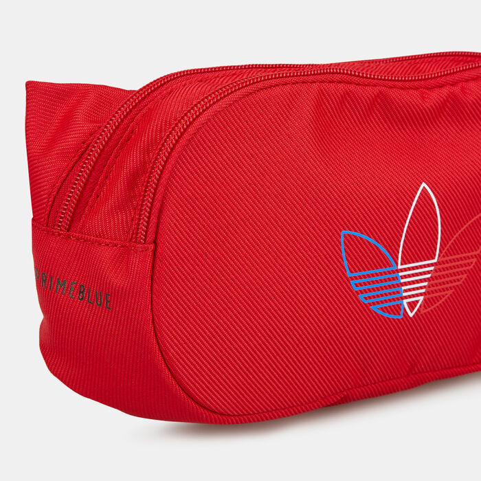 adidas Originals Adicolor Primeblue Waist Bag Red adidas Originals Adicolor Primeblue Waist Bag Red image number 3
