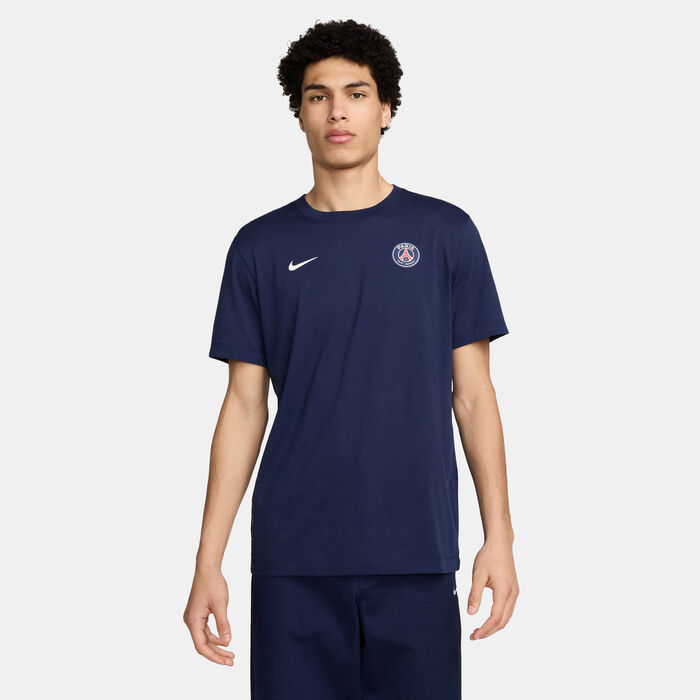 Nike Men's Paris Saint-Germain Essential T-Shirt Blue Nike Men's Paris Saint-Germain Essential T-Shirt Blue image number 0