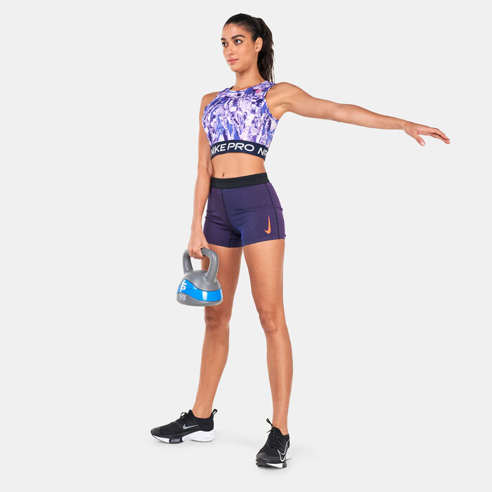 Nike Women's Pro Dri-FIT Tank Top Purple Nike Women's Pro Dri-FIT Tank Top Purple image number 2