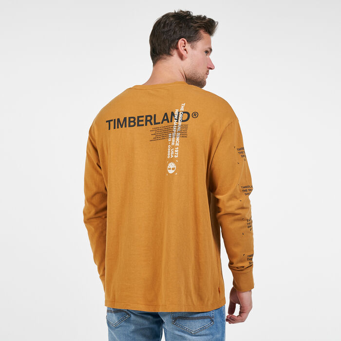 Timberland Men's Hi-Vis Garment-Dyed T-Shirt yellow Timberland Men's Hi-Vis Garment-Dyed T-Shirt yellow image number 1