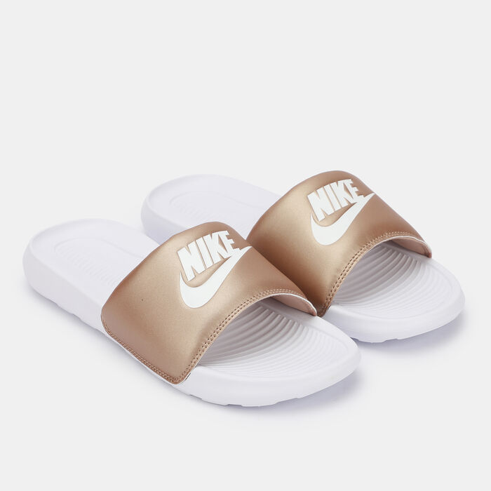 Nike Women's Victori Slides Gold image number 0
