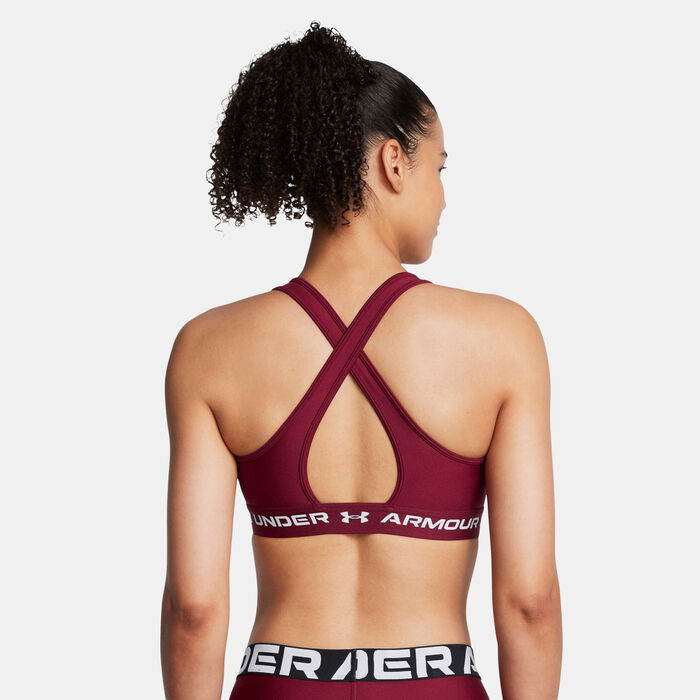 Under Armour Women's Armour Medium-Support Training Sports Bra Red Under Armour Women's Armour Medium-Support Training Sports Bra Red image number 1