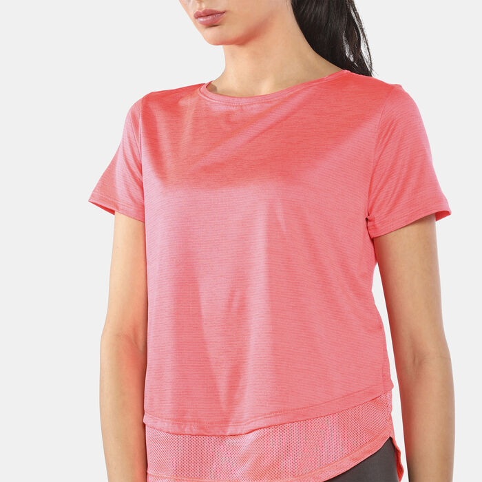 Under Armour Women's UA Tech™ Vent T-Shirt Pink Under Armour Women's UA Tech™ Vent T-Shirt Pink image number 3