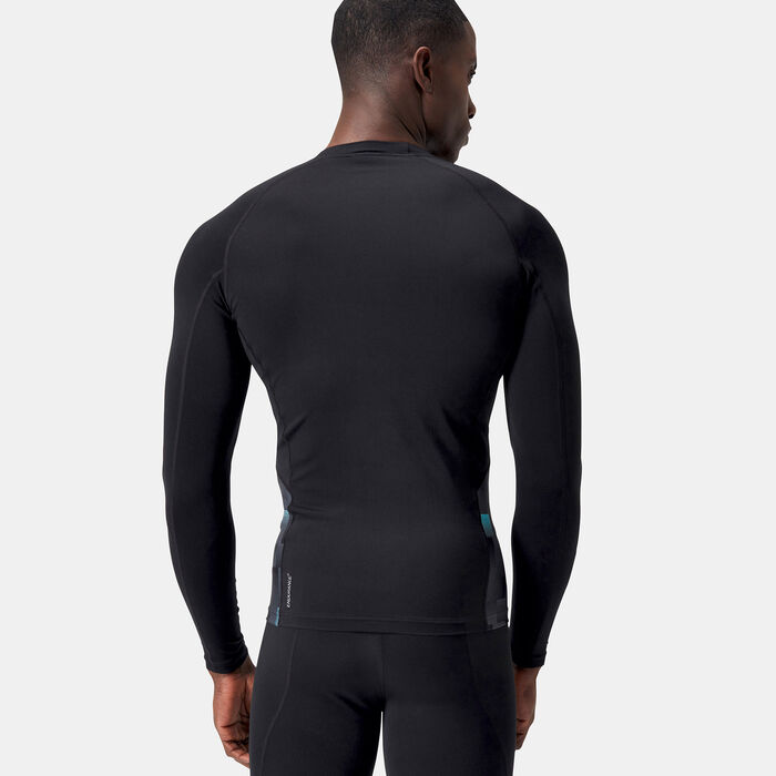 Speedo Mens Endurance+ Splice Swimming Rashguard Black Speedo Mens Endurance+ Splice Swimming Rashguard Black image number 1