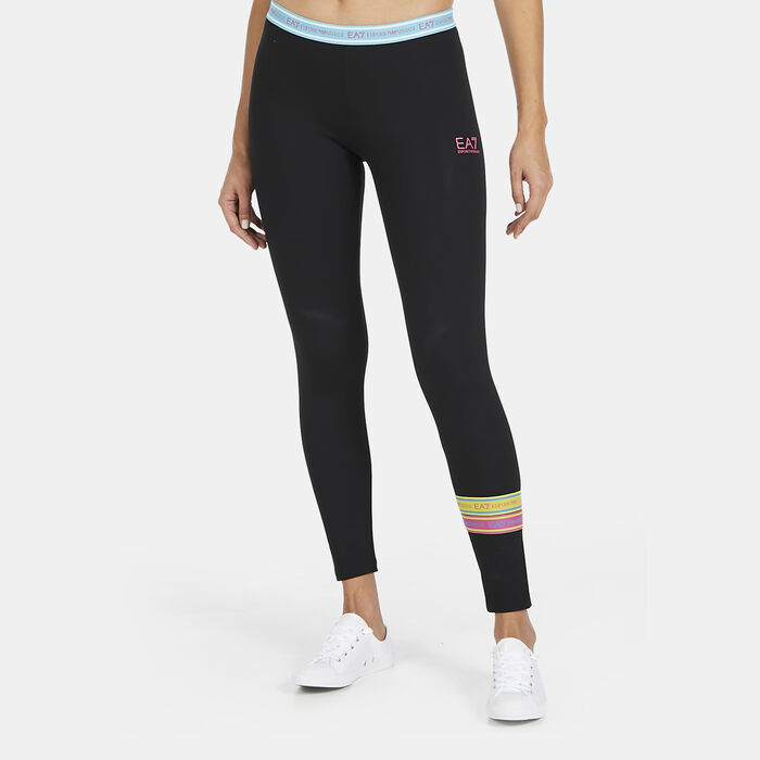 EA7 Emporio Armani Women's Train Logo Series Premium Leggings Black EA7 Emporio Armani Women's Train Logo Series Premium Leggings Black image number 0