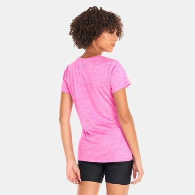 Under Armour Women's UA Tech™ Twist Training T-Shirt Pink