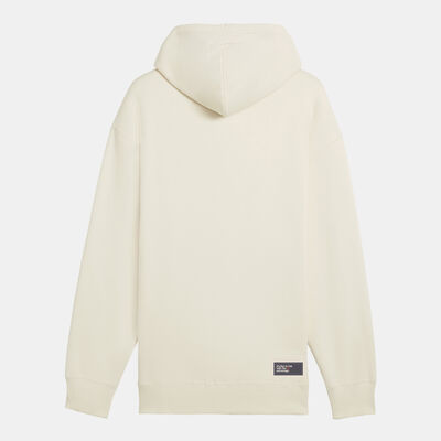 PUMA Men's Club de Course Fleece Hoodie White PUMA Men's Club de Course Fleece Hoodie White