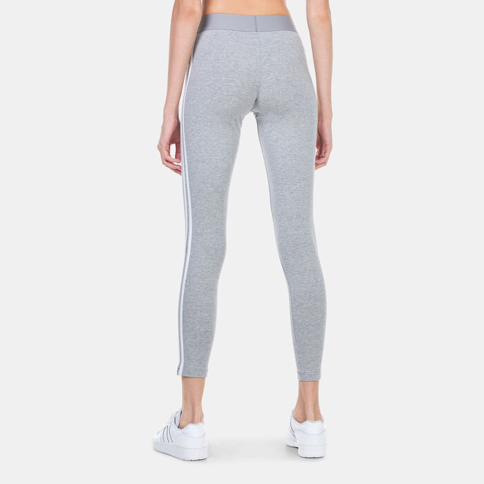 adidas Women's 3 Stripes Leggings Grey adidas Women's 3 Stripes Leggings Grey image number 2