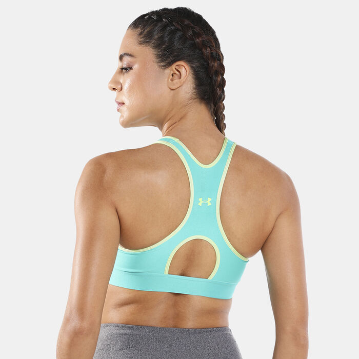 Under Armour Women's Armour® Mid Sports Bra Green Under Armour Women's Armour® Mid Sports Bra Green image number 1