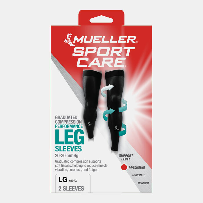 Mueller Graduated Compression Sleeve Black Mueller Graduated Compression Sleeve Black image number 1