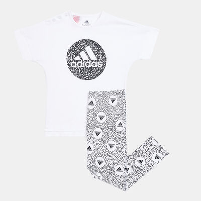 adidas Kids' Leggings Set White