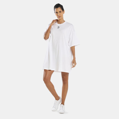 PUMA Women's Classics T-Shirt Dress White