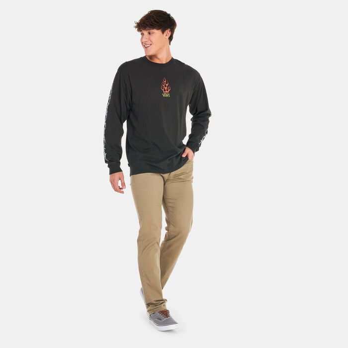 Vans Men's Elijah Berle Vintage Long Sleeve T-Shirt Black image number 2