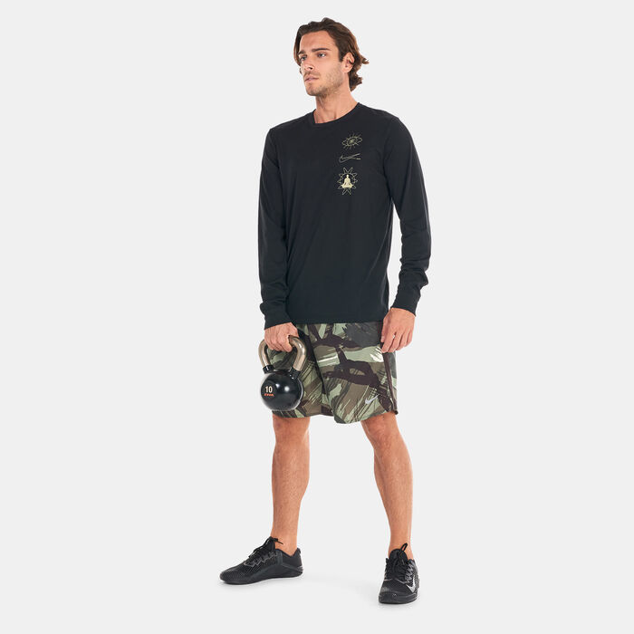 Nike Men's Dri-FIT Yoga T-Shirt Black image number 2