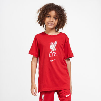 Nike Kids' Liverpool F.C. T-Shirt - 2020/21 (Older Kids) Red